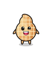illustration of an peanut character with awkward poses