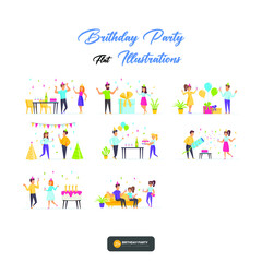 Friends Congratulation illustration. Young People Tossing Up in Air Man with Confetti Flying Around. People Celebrating Victory Achievement vector design illustration