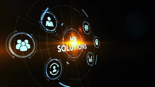 Business, Technology, Internet and network concept. HR Solutions.