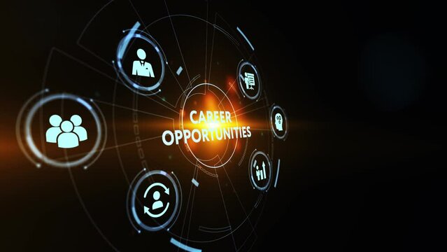 CAREER OPPORTUNITIES. Business, Technology, Internet and network concept.