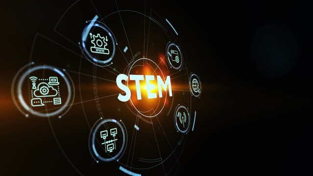 Science, technology, engineering and math. STEM concept. Business, Technology, Internet and network concept.