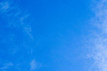 Fototapeta na wymiar blue sky and white clouds conceptual summer photo