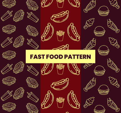 pattern with Fast food