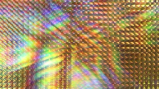 Abstract luminous holographic rainbow texture background
