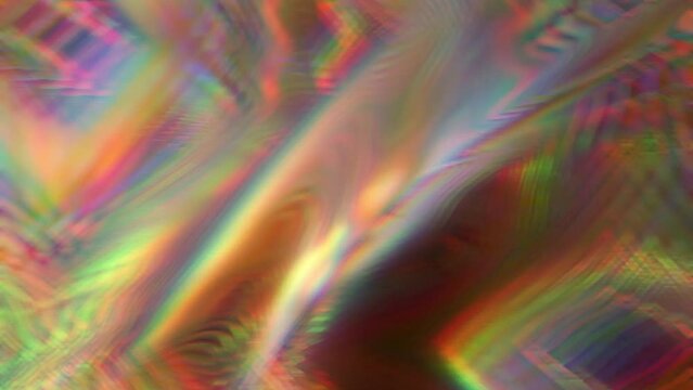 Abstract luminous holographic rainbow texture background