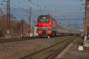 Trains and train rides. Railway lines and railway stations in Russia.
