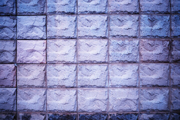 Square tiles street wall texture background