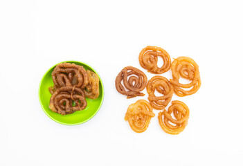 Jelebi or Jilbi isolate on white background