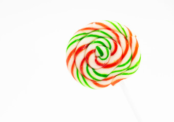 Colorful lollipop or Colorful candy isolated on white background.