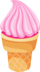 Ice cream isolated vector icon. line, solid food design element. Ice-cream vector icon. food design element. Ice cream.