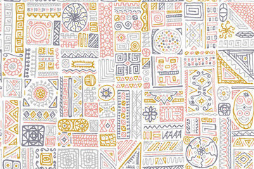 Traditional african vector seamless pattern design