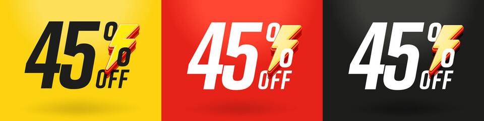 45 percent off flash sale discount offer