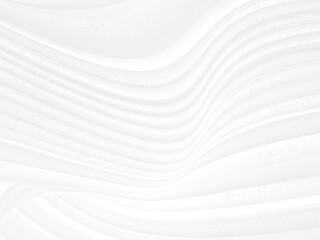 Obraz premium Clean woven soft fabric white abstract smooth curve shape decorative fashion textile backgrounds