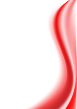 Red Swirl On White Background With  Free Copy Space. Vector Illustration For Cover.