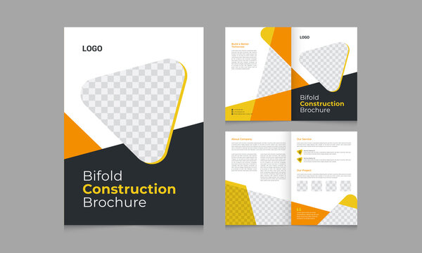 Abstract cover layout for business, corporate, minimal or bifold brochure construction template