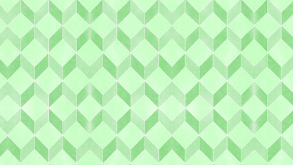 Fototapeta na wymiar 緑色の四角形のシームレスパターンのイラスト