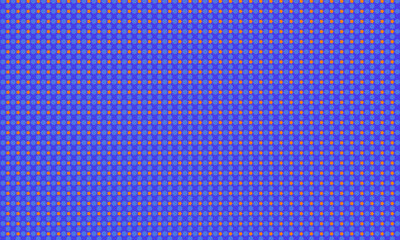 Abstract Seamless blue dot with Orange stars retro plaid background pattern