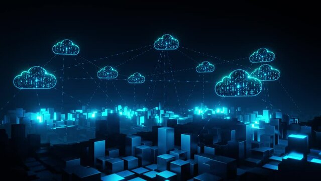 Massive data transmission through Cloud Computing.