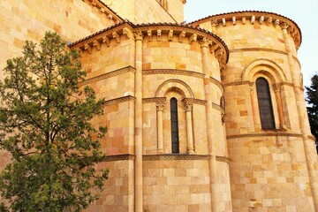 Fototapeta na wymiar Part of Basilica de San Vicente at Avila, Spain. photo