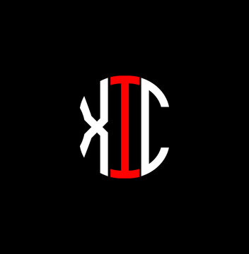 XIC letter logo creative design with vector graphic
