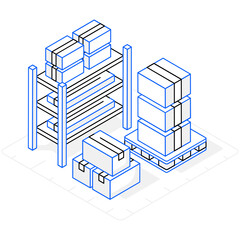 Fototapeta premium Storage Racks