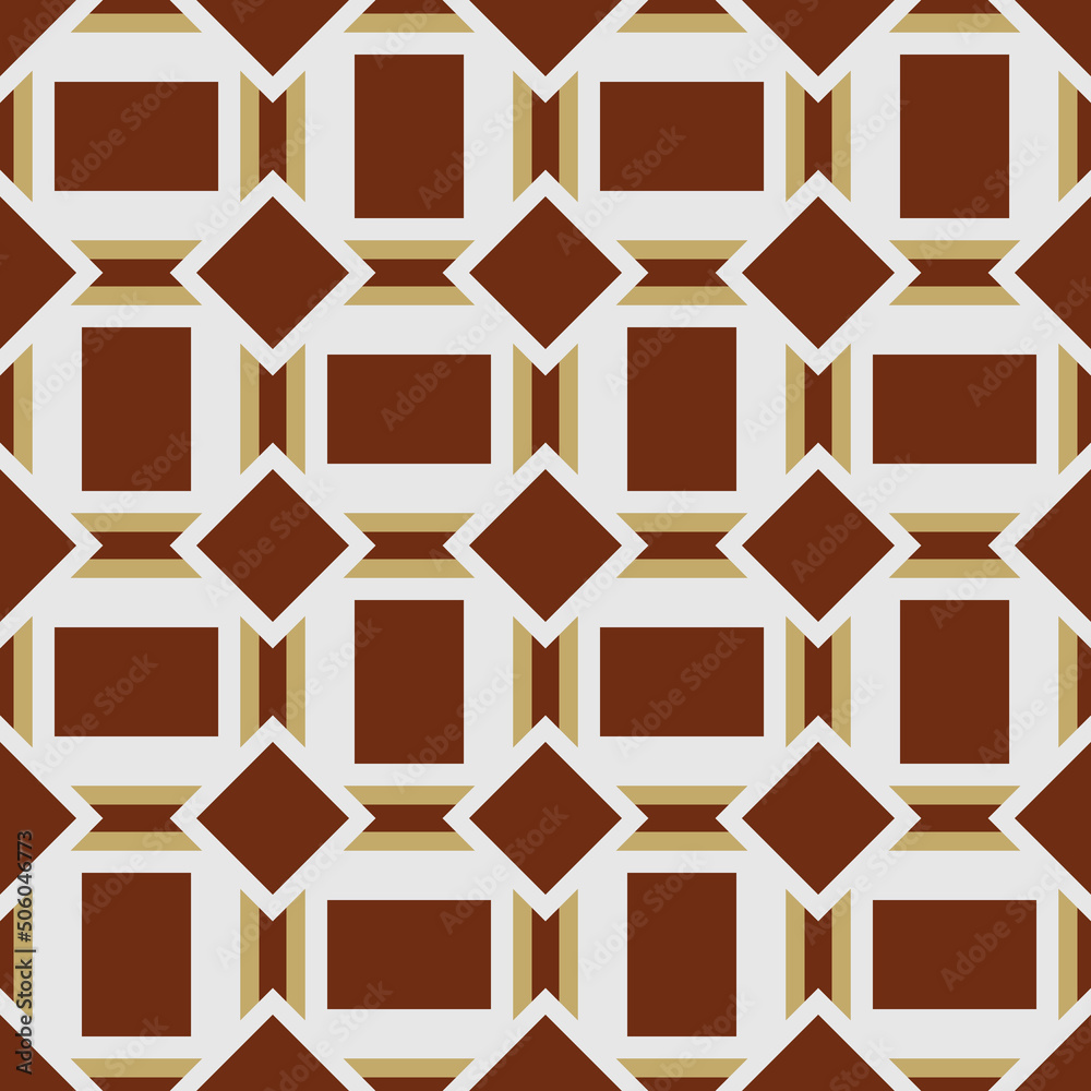 Poster brown tiles seamless. vector of identical tiles.