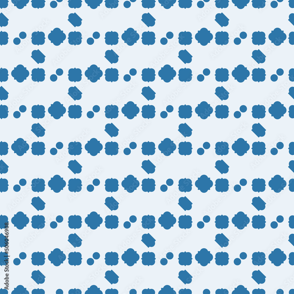 Aufkleber blue simple shapes are geometric and small. vector.