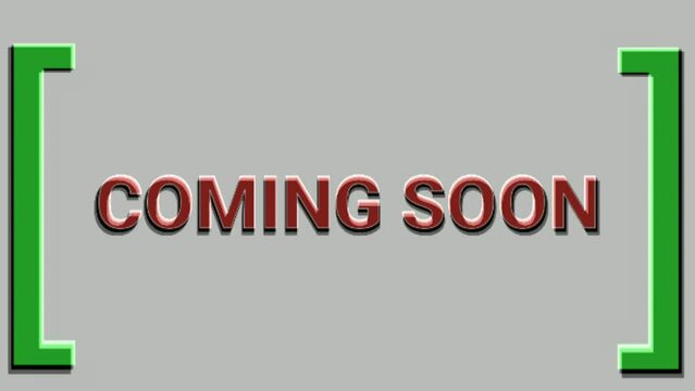 COMING SOON animated text video with modern style