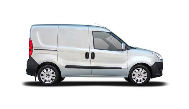 Fiat doblo small van side view isolated on white background, 15 March 2015, Thessaloniki, Greece	