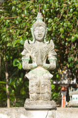 Obraz premium old thai angel statue