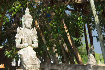 old thai angel statue