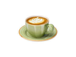 coffee cup on isolated white background