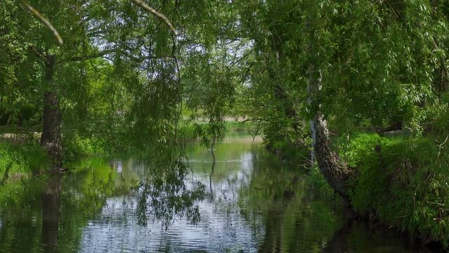Zapora wodna na rzece, widok krajobrazu i wody