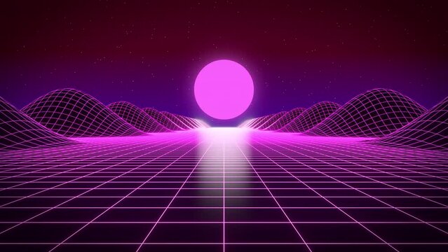 The 80s Retro Background 