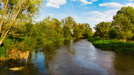 Fototapeta na wymiar River Prosna in Poland