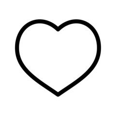 Heart Icon Vector Symbol Design Illustration