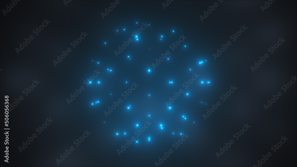 Poster flashing lights. computer generated 3d render