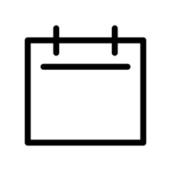 Calendar Icon Vector Symbol Design Illustration