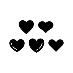 Love Icon Set Vector Symbol Design Illustration