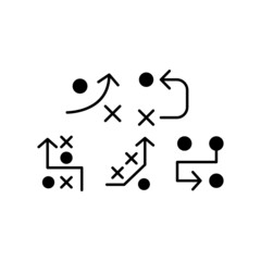 Strategy Icon Set Vector Symbol Design Illustration