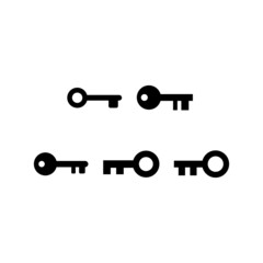 Key Icon Set Vector Symbol Design Illustration