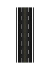 Top View Road Composition