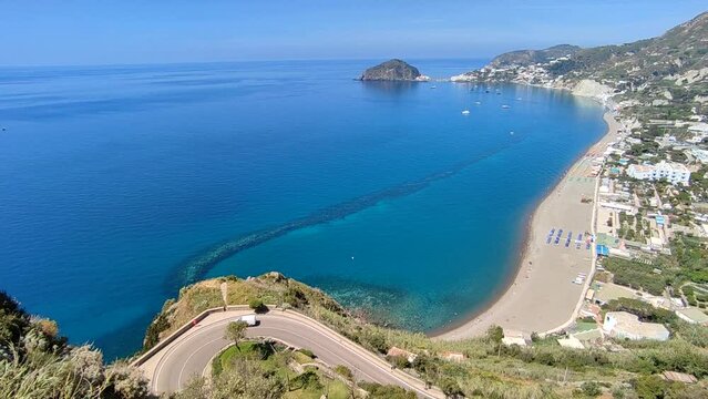 Ischia &ndash; Panoramica della spiaggia da Via Provinciale Maronti