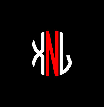 XNL letter logo creative design with vector graphic