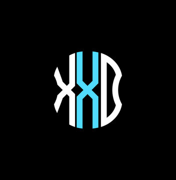 XXD letter logo creative design with vector graphic