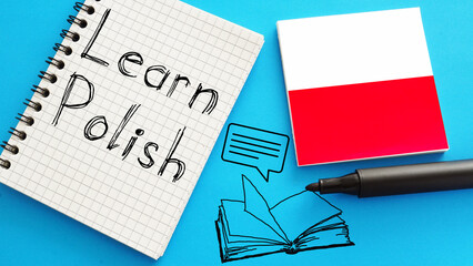 Learn Polish is shown using the text and flag of Poland