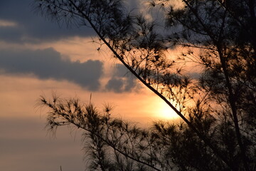 Fototapeta premium sunset in the mountains