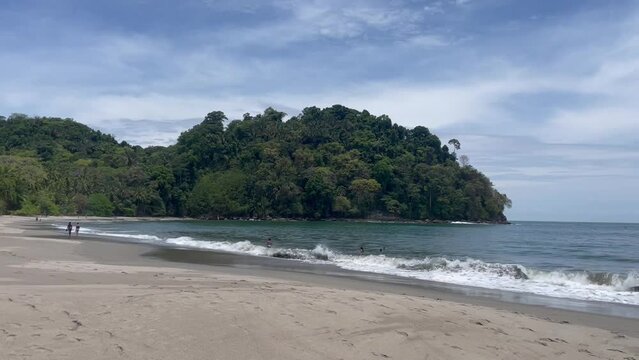 Paradise jungle beach in Costa Rica