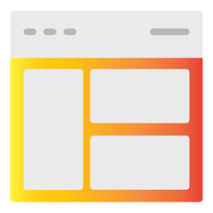 Obraz premium Layout Icon