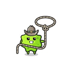 the splat cowboy with lasso rope